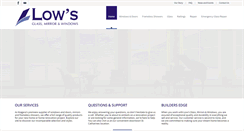 Desktop Screenshot of lowsglass.com