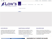 Tablet Screenshot of lowsglass.com